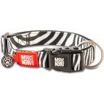 Max & Molly Smart ID Collar - Design - Zebra