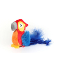 GIGwi Red Parrot 'Melody Chaser' withmotion activated sound chip