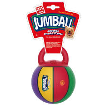 GiGwi  JUMBALL Basketball Ball with rubber handle S/MSize 5.5"