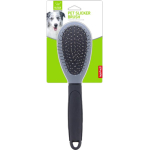 Nunbell Small Oval Double-Sided Comb with Solid Handle - Black