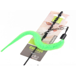 Nunbell High Elastic Retracted Teaser Wire Chaser Wand Cat Kitten Pet Play