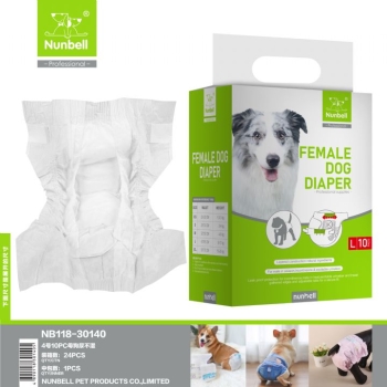 Nunbell Female Dog Diapers  L Size