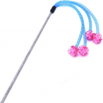 Nunbell Snake Tube Silver Plush Ball Cat Toy