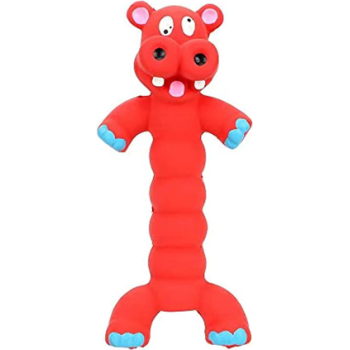 Nunbell Dog Toy Hippo-Red