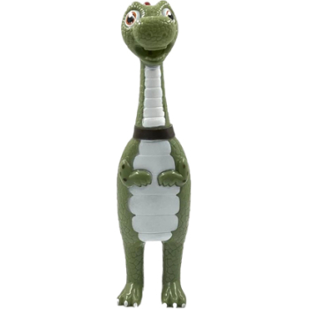 Nunbell dog toy  open mouth red back dinosaur