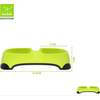 Nunbell Medium Double Bowl for pets