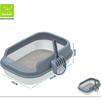 Nunbell Rectangular cat litter box