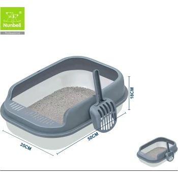 Nunbell Rectangular cat litter box