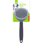 Nunbell Solid color handle round head hair removal comb-thick needle-black