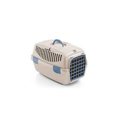Display pet Carrier Gulliver 1 plastic door travertine white